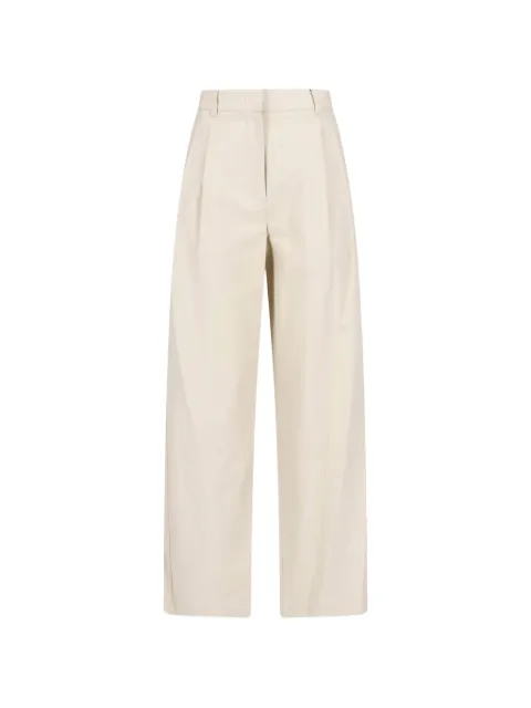 DUNST pleated wide-leg trousers