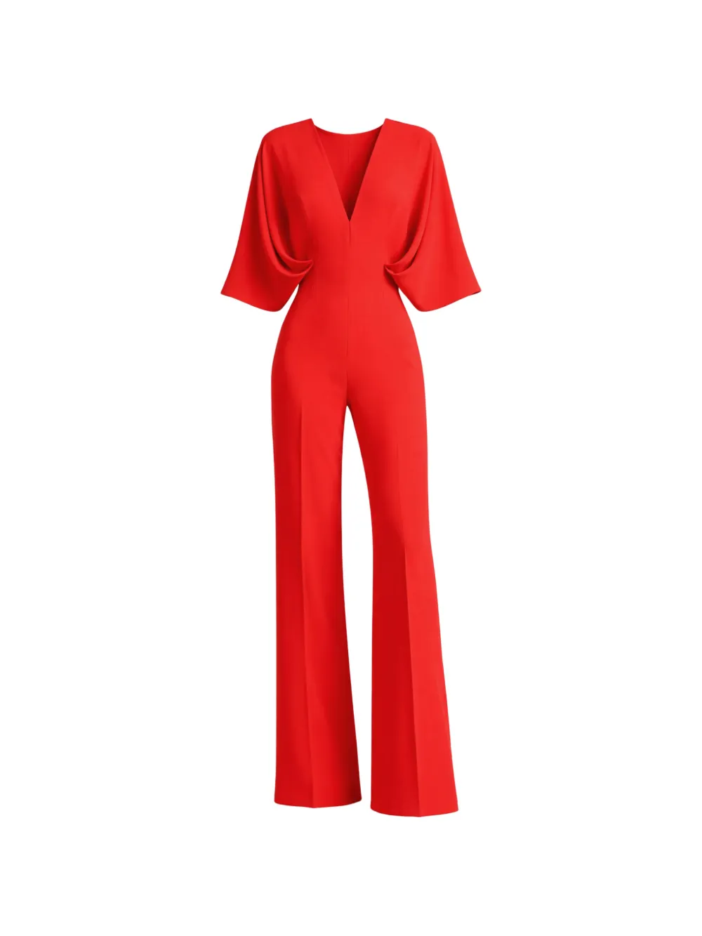 Gemy Maalouf Tuta intera con scollo a V - Rosso