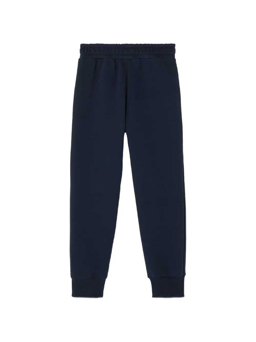 Versace Kids Katoenen-jersey joggingbroek met logo-print Blauw