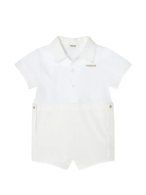 Versace Kids logo-embroidered shorties