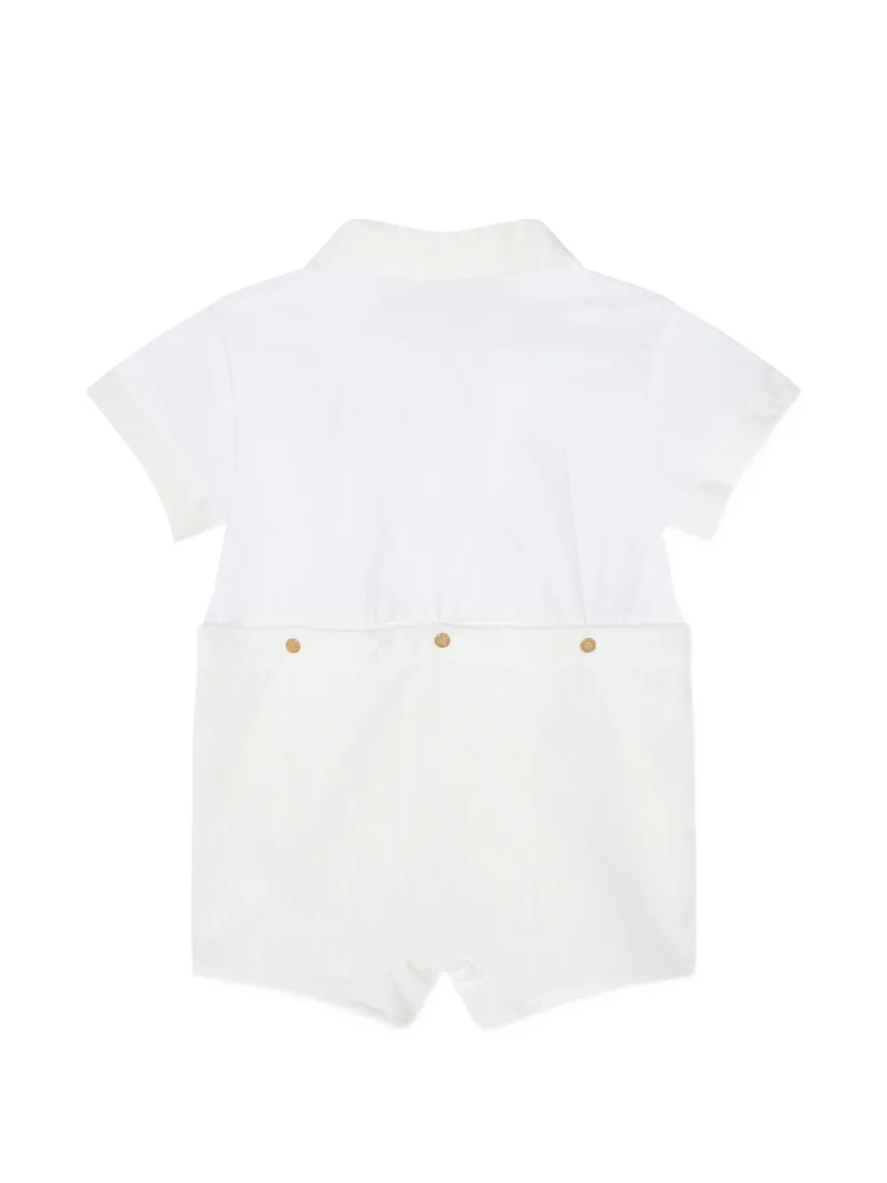 Versace Kids logo-embroidered shorties Wit