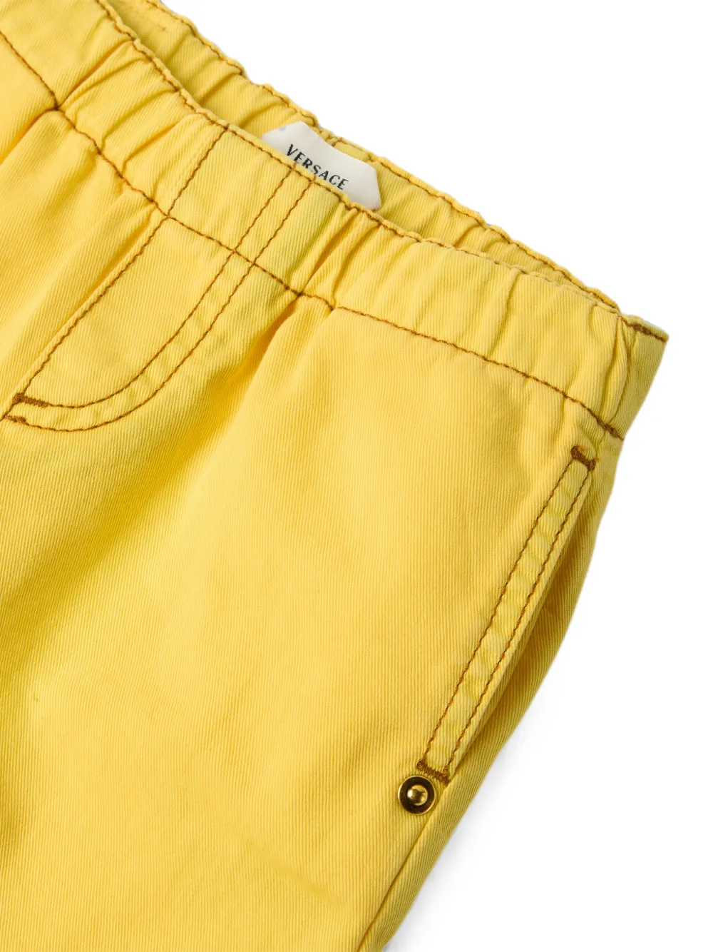 Versace Kids Jeans met logopatch Geel