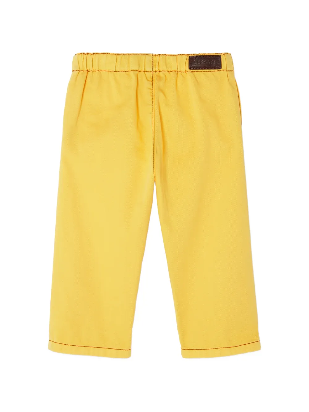 Versace Kids Jeans met logopatch Geel