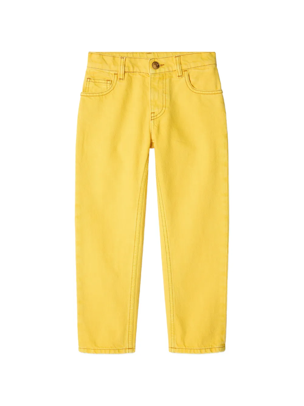 Versace Kids logo-patch jeans - Giallo