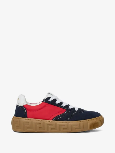 Versace Kids suede sneakers