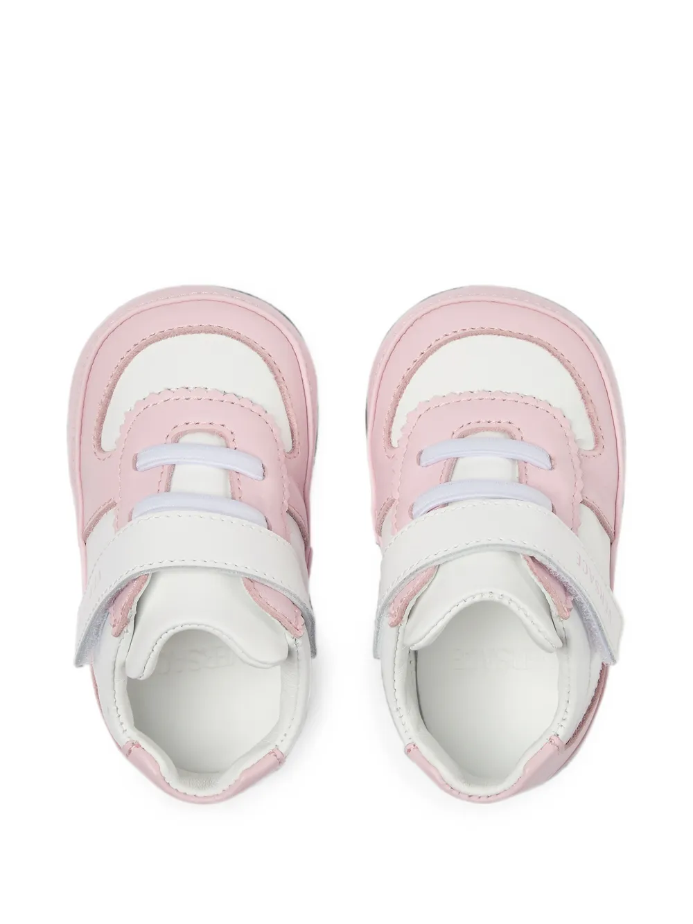 Versace Kids leather sneakers Roze