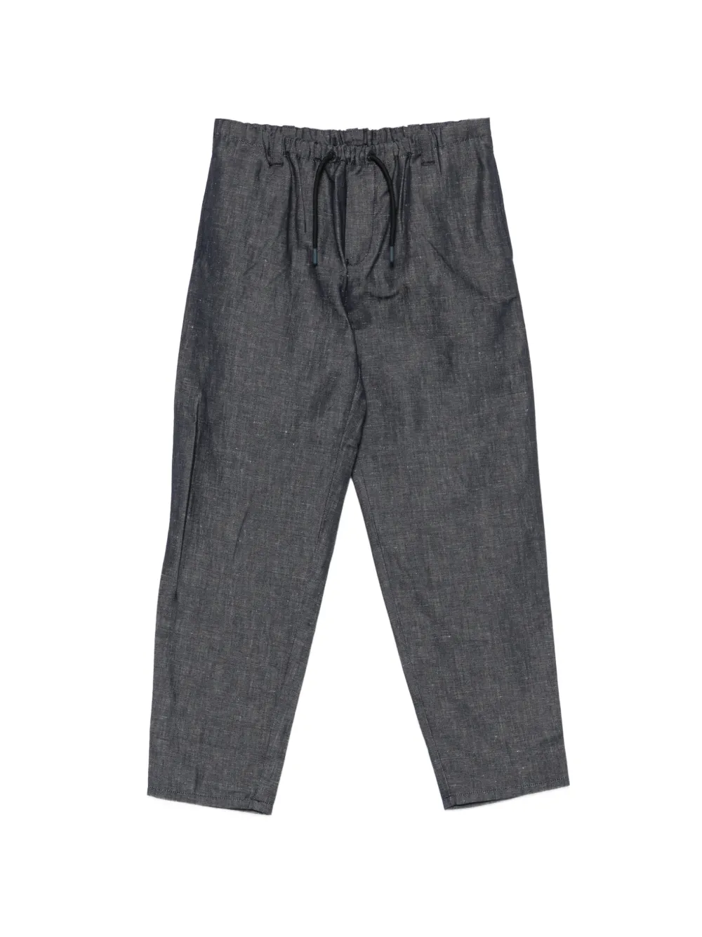 Emporio Armani Kids drawstring-waist trousers - Blu