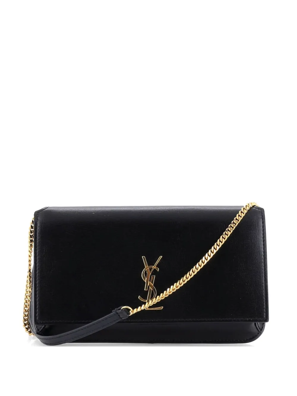 Saint Laurent Pre-Owned Classic Monogram Phone Holder Shoulder Bag Leather crossbody bag - Schwarz