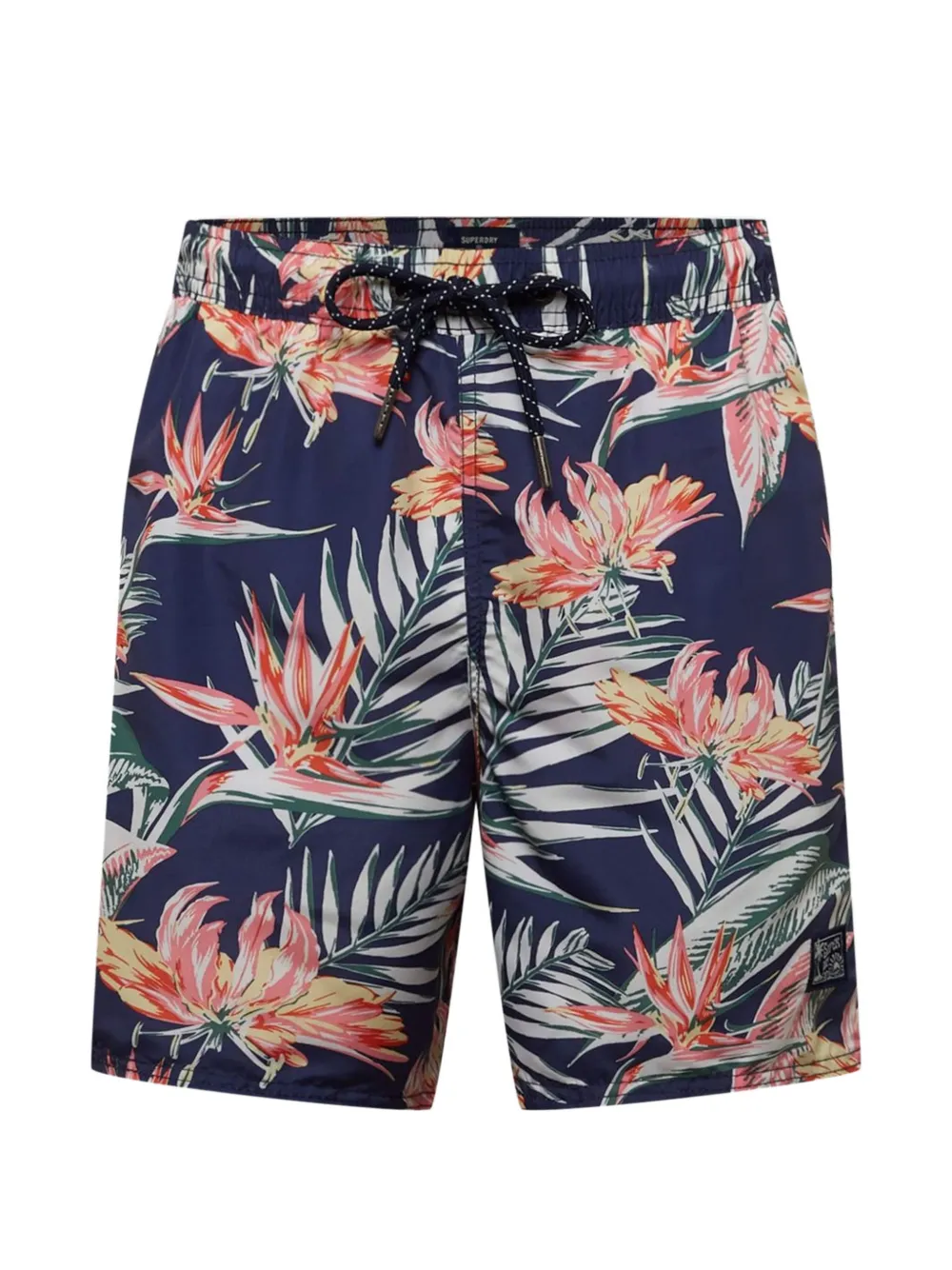 Superdry floral-print drawstring swim shorts - Blu