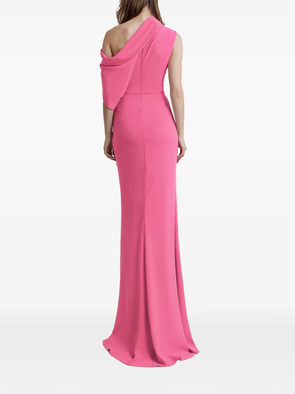 Gemy Maalouf Asymmetrische gedrapeerde jurk Roze