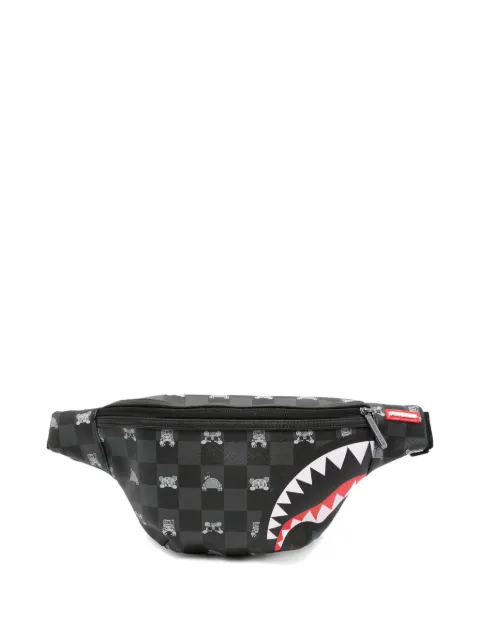 Sprayground Shark Mouth checkered belt bag