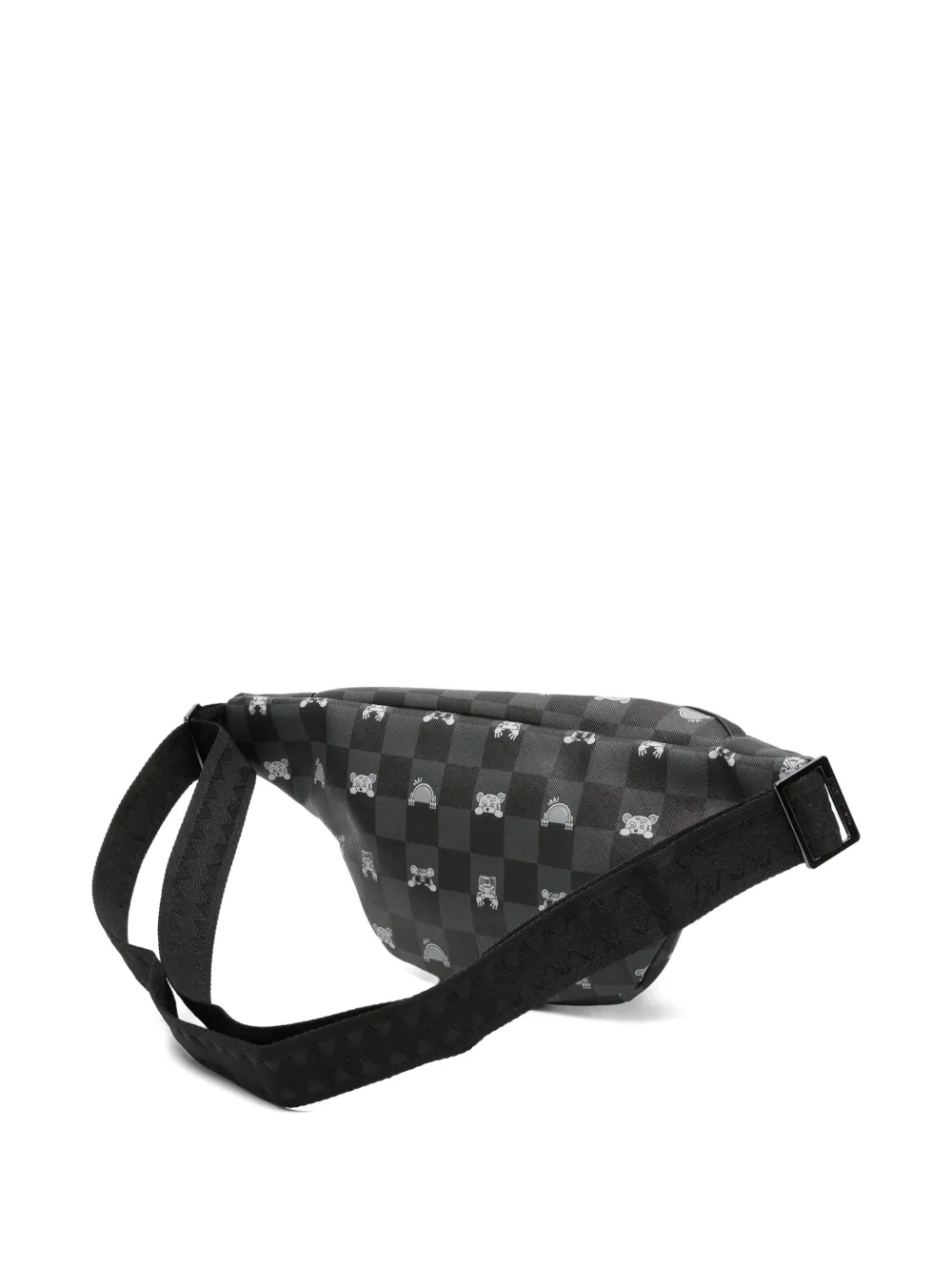 Sprayground Shark Mouth geruite heuptas Zwart