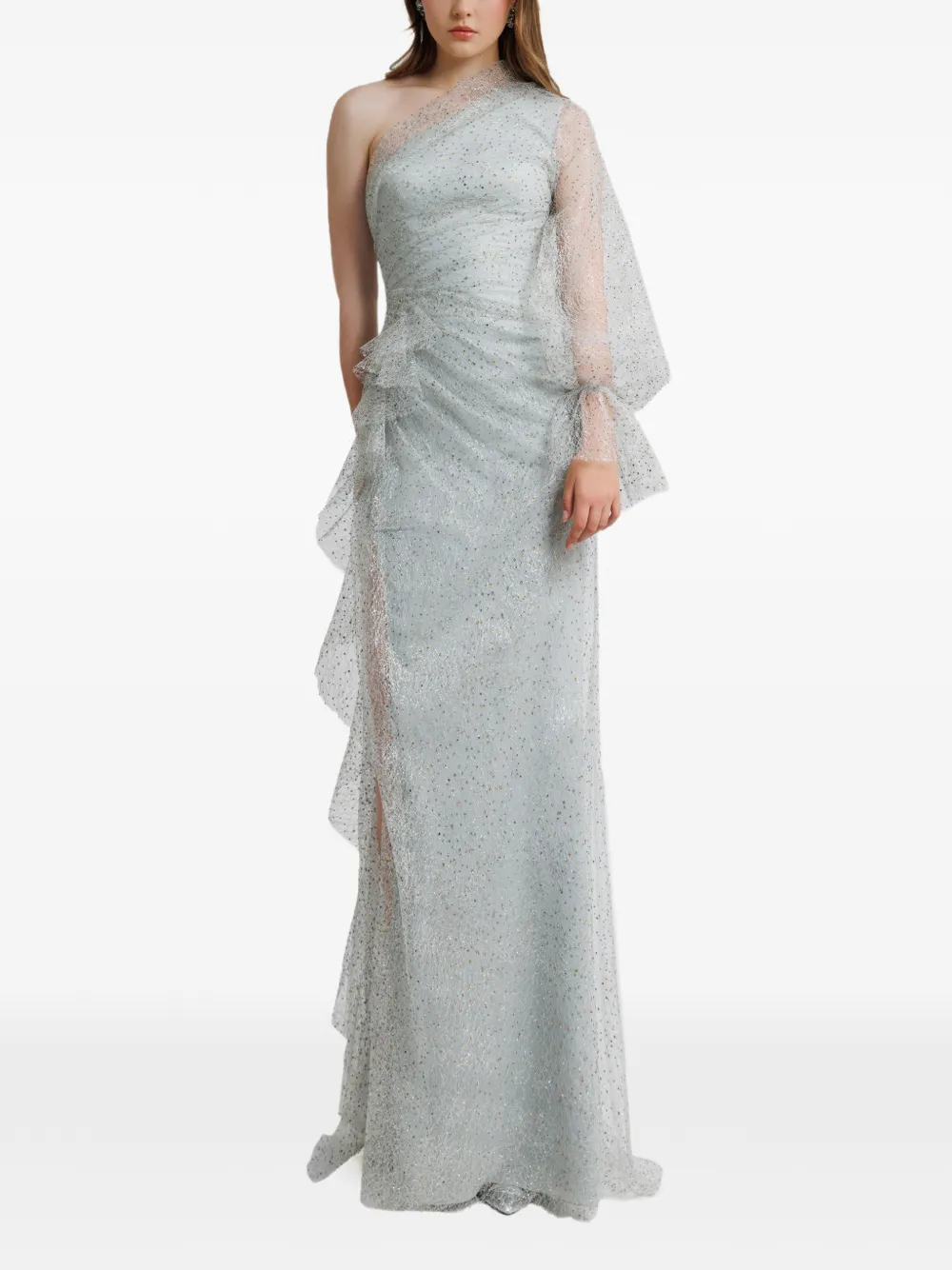 Gemy Maalouf Asymmetrische jurk Blauw