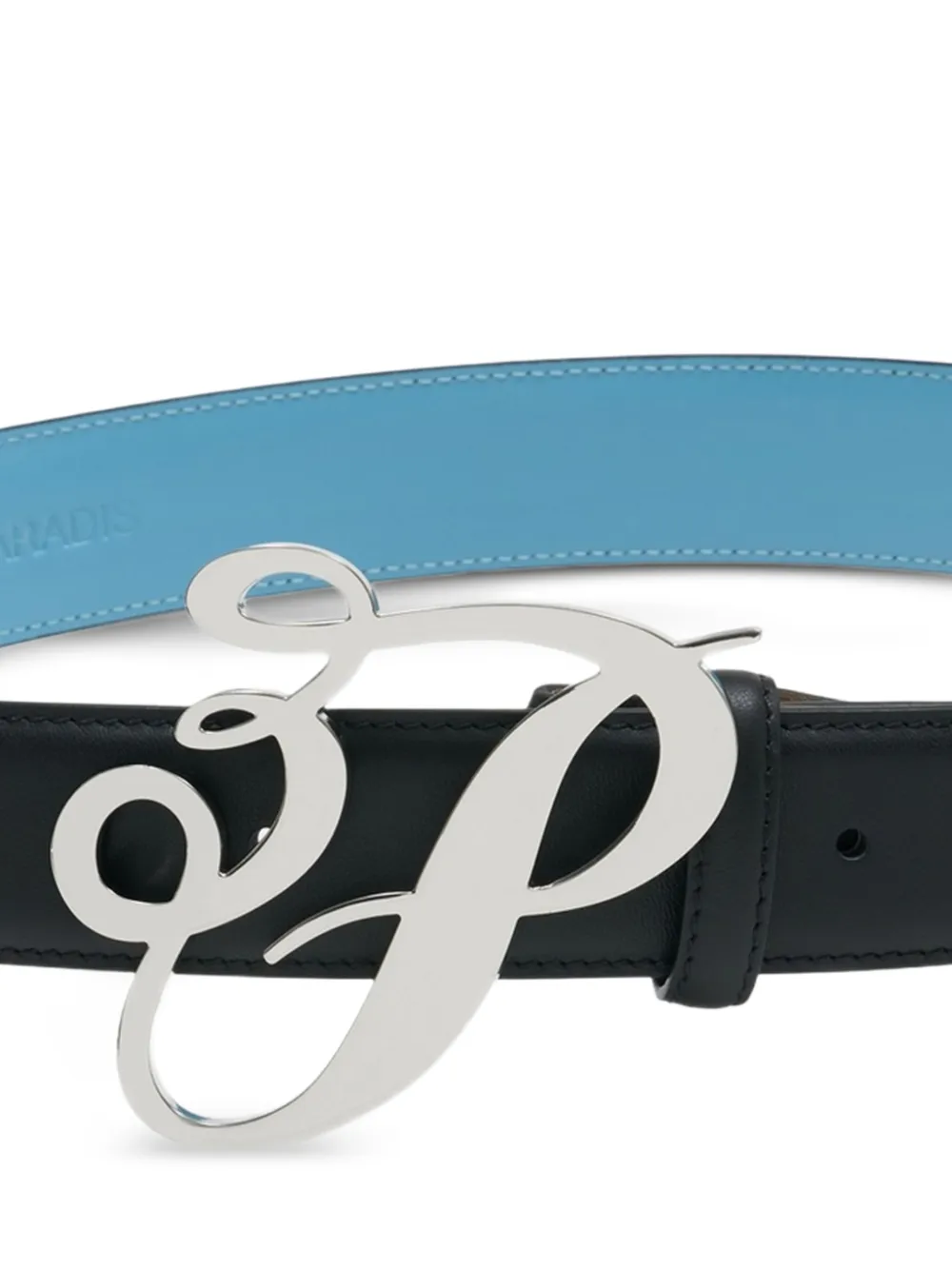  3.paradis Cinturón 3p Cursive Con Logo - Negro 