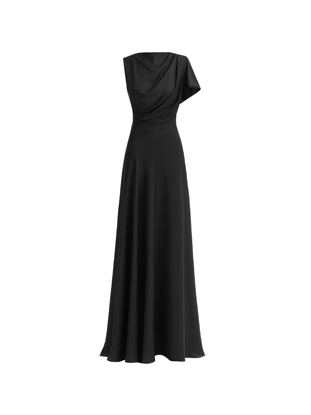 Gemy Maalouf Abito da sera drappeggiato con cut-out - Nero