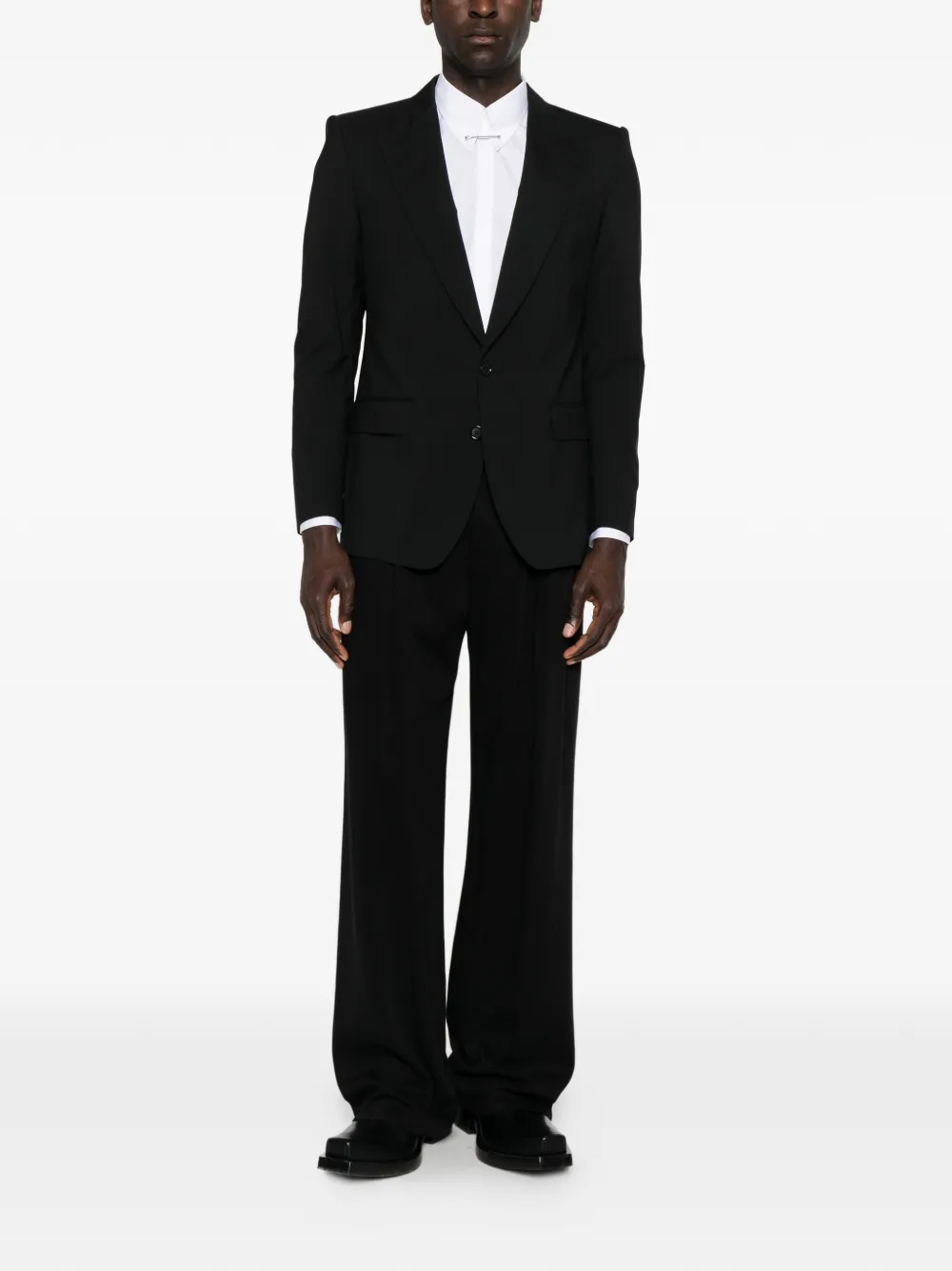 DSQUARED2 Getailleerd overhemd met speld Wit