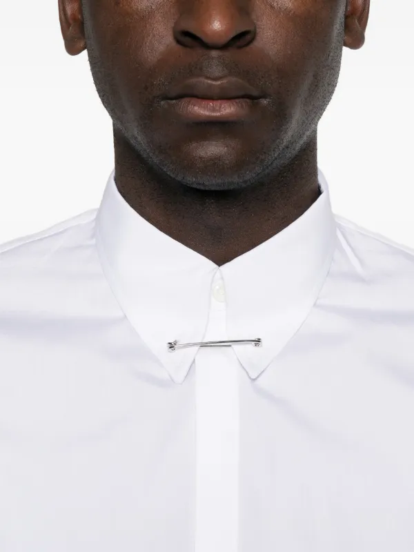 DSQUARED2 pin-collar slim-fit Shirt | White | FARFETCH