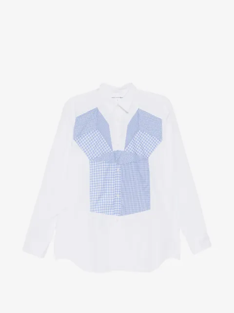 Comme Des Garçons Shirt chemise à carreaux vichy et patchwork