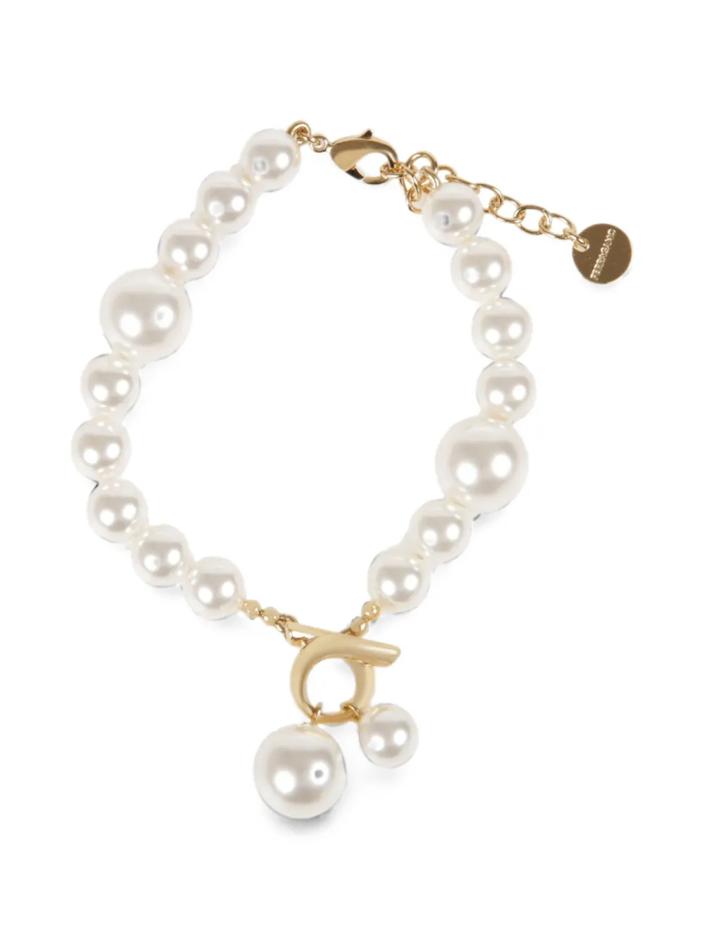 Ferragamo faux-pearl bracelet - Gold