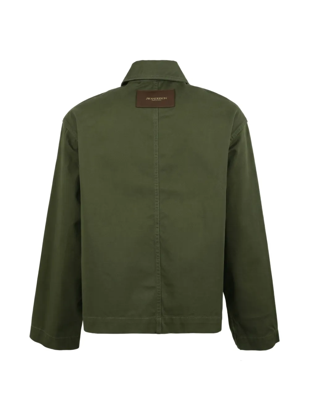 JW Anderson Shirtjack met geborduurd logo Groen