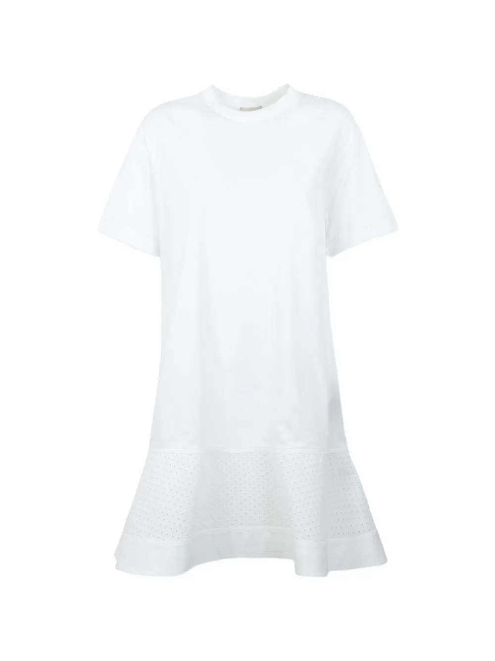 Moncler mini broderie-anglaise ruffled dress
