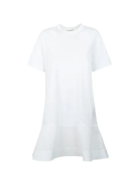 Moncler mini broderie-anglaise ruffled dress