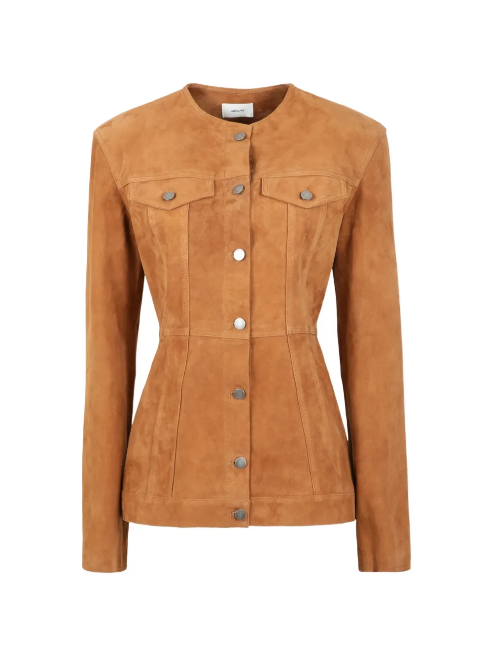 Haikure Temple suede jacket - Nude