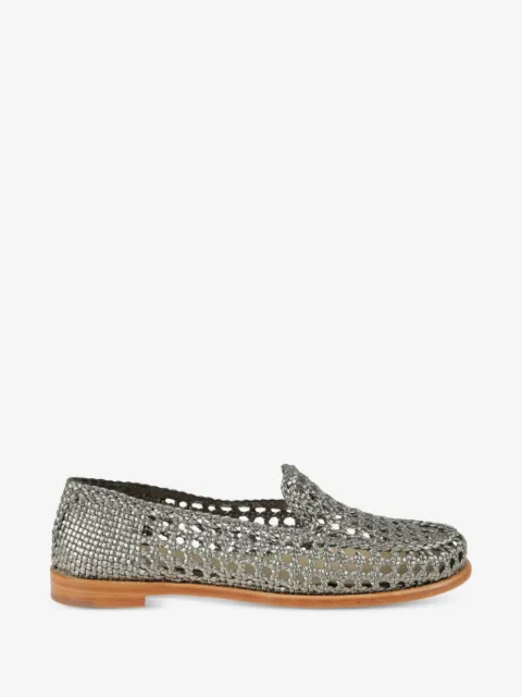 DRAGON DIFFUSION Dolly woven leather loafers 