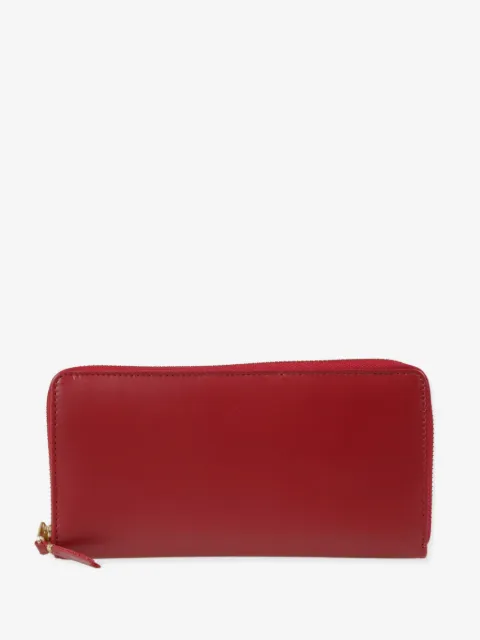 Comme Des Garçons Wallet cartera de piel con cierre en el contorno