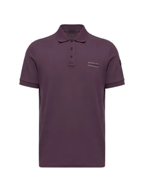 Moncler logo-print piqué polo shirt