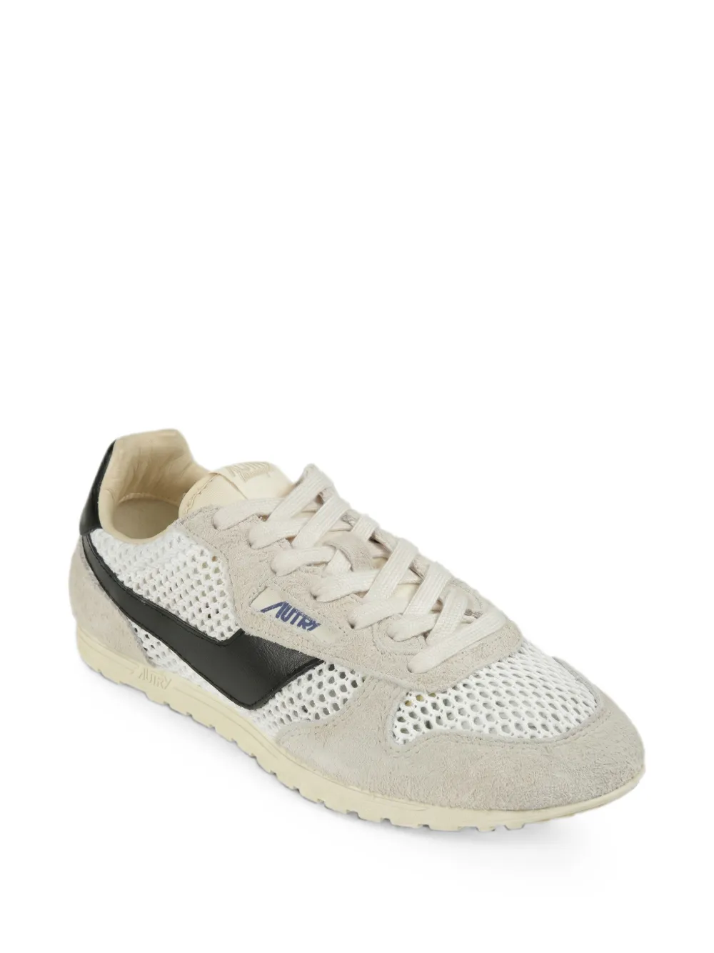 Autry Windspin Low knitted suede sneakers Wit