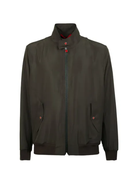 Kiton zip-up high-neck jacket