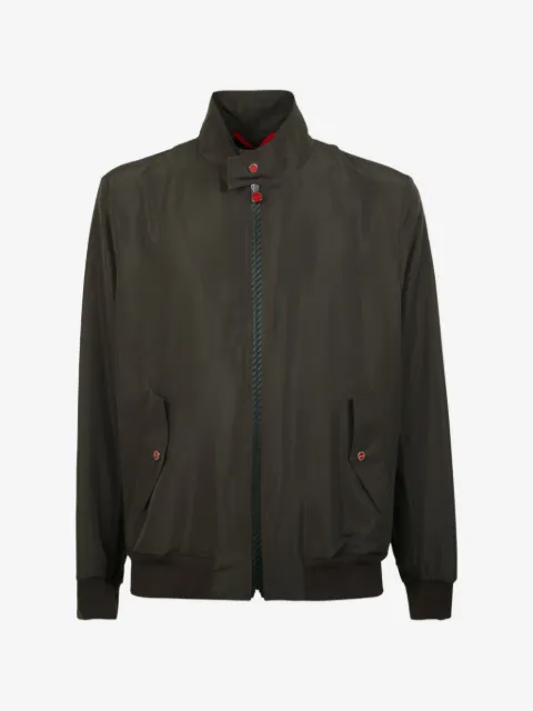 Kiton zip-up high-neck jacket