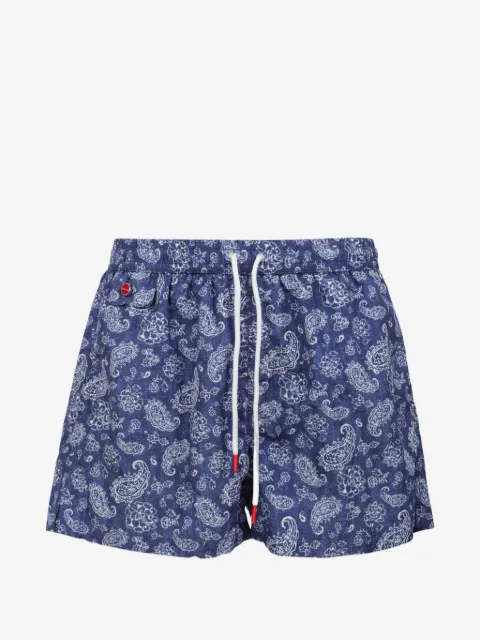 Kiton short de bain à imprimé cachemire