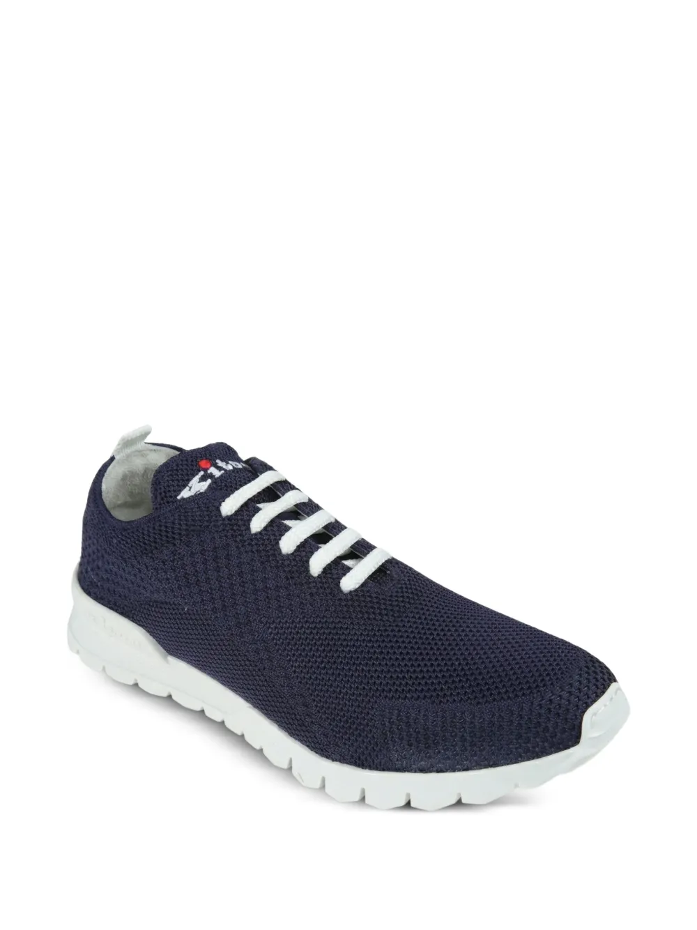 Kiton Fits gebreide sneakers Blauw