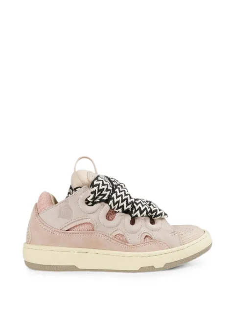 Lanvin Curb zigzag-lace sneakers
