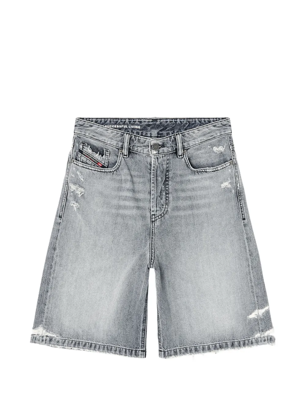 Diesel De-Sire-Short distressed-finish shorts - Grau