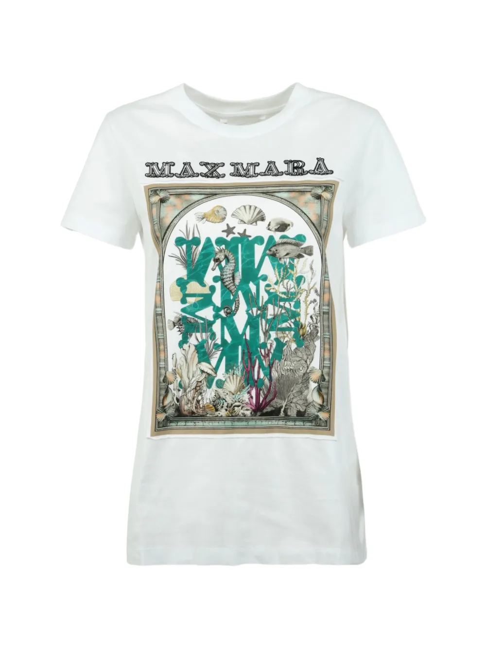 Max Mara graphic-print T-shirt - Weiß