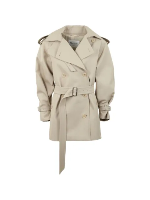 Max Mara chamarra con doble botonadura y cinturón