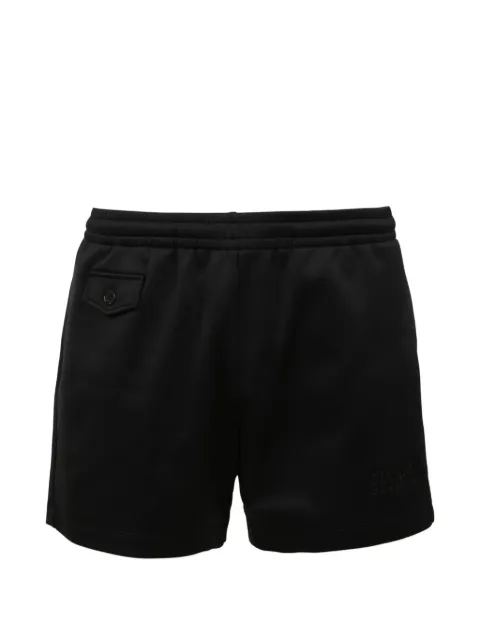 MM6 Maison Margiela logo-embroidered elasticated shorts