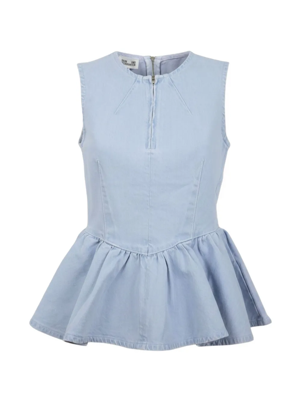 Baum Und Pferdgarten Merja peplum sleeveless top - Blu