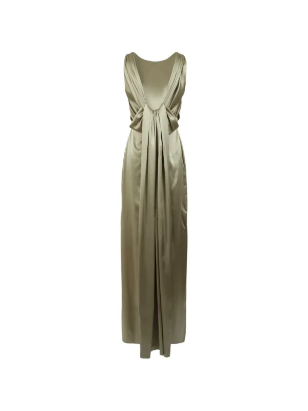 max mara evening dresses Gathered silk midi dress Made in Italy Pianoforte Max Mara Maxi Satin