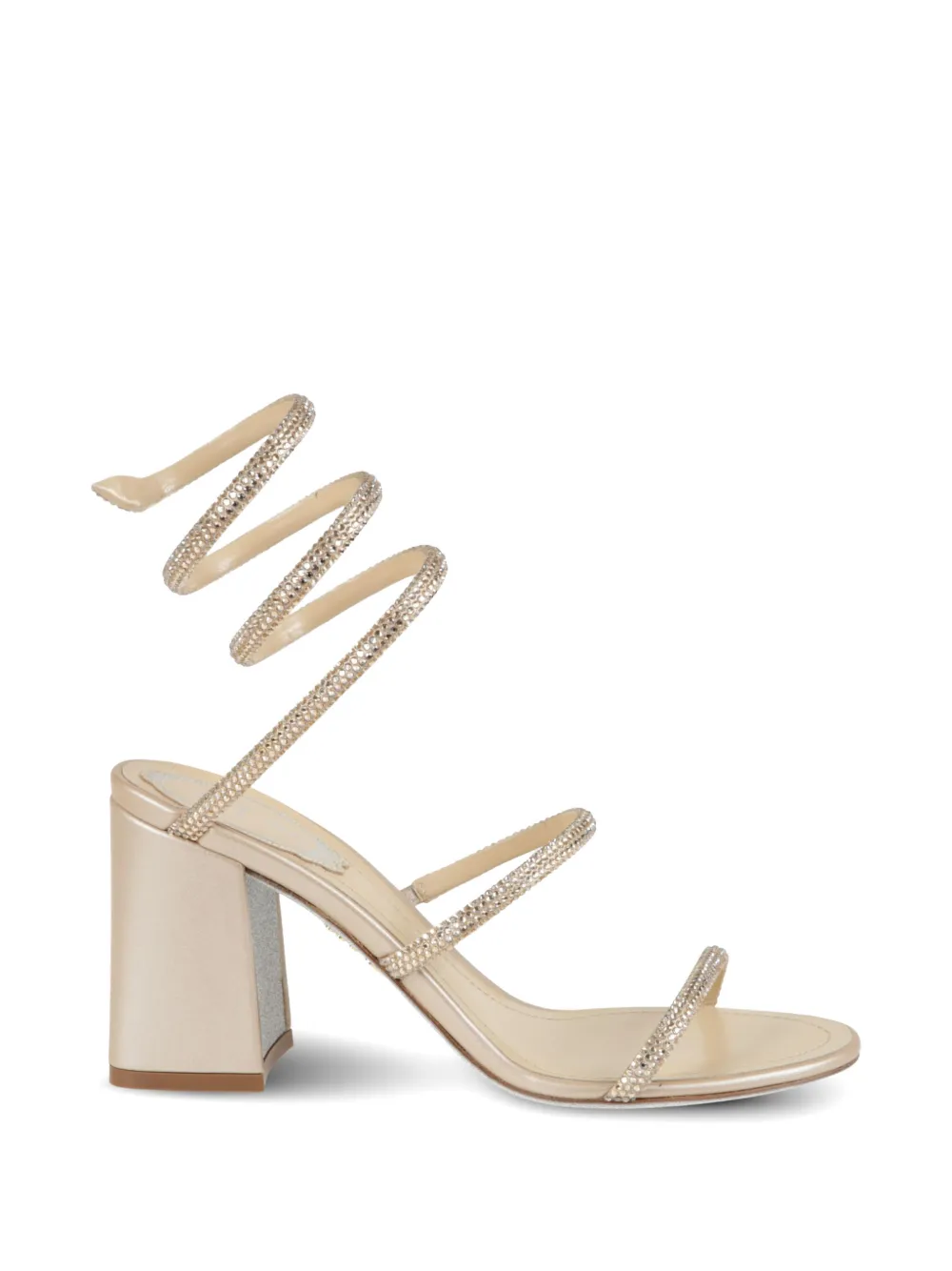 René Caovilla Cleo Crystal-embellished Sandals In Multi