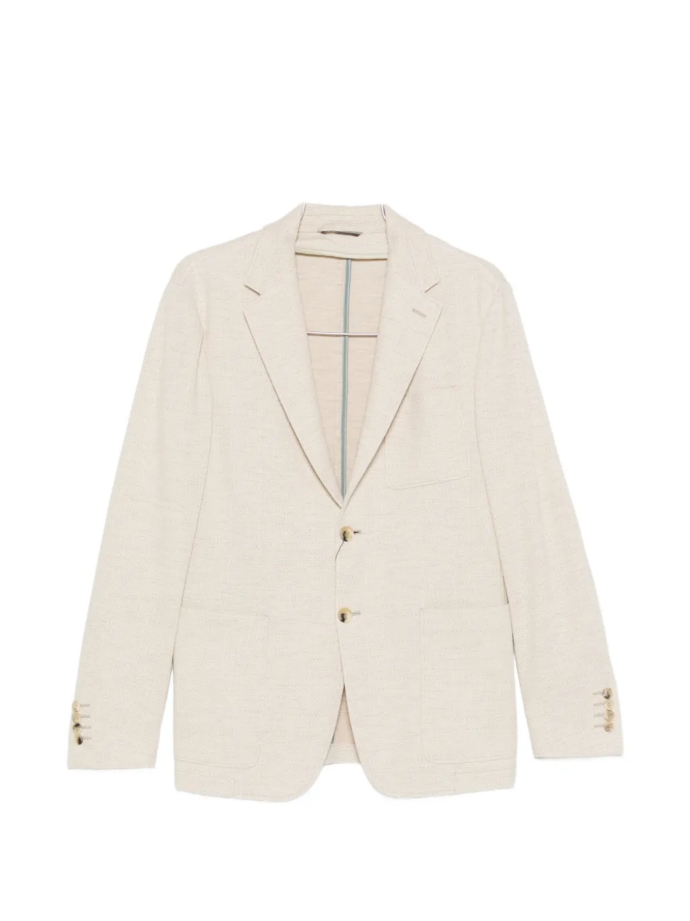 Canali single-breasted pocket blazer - Neutrals