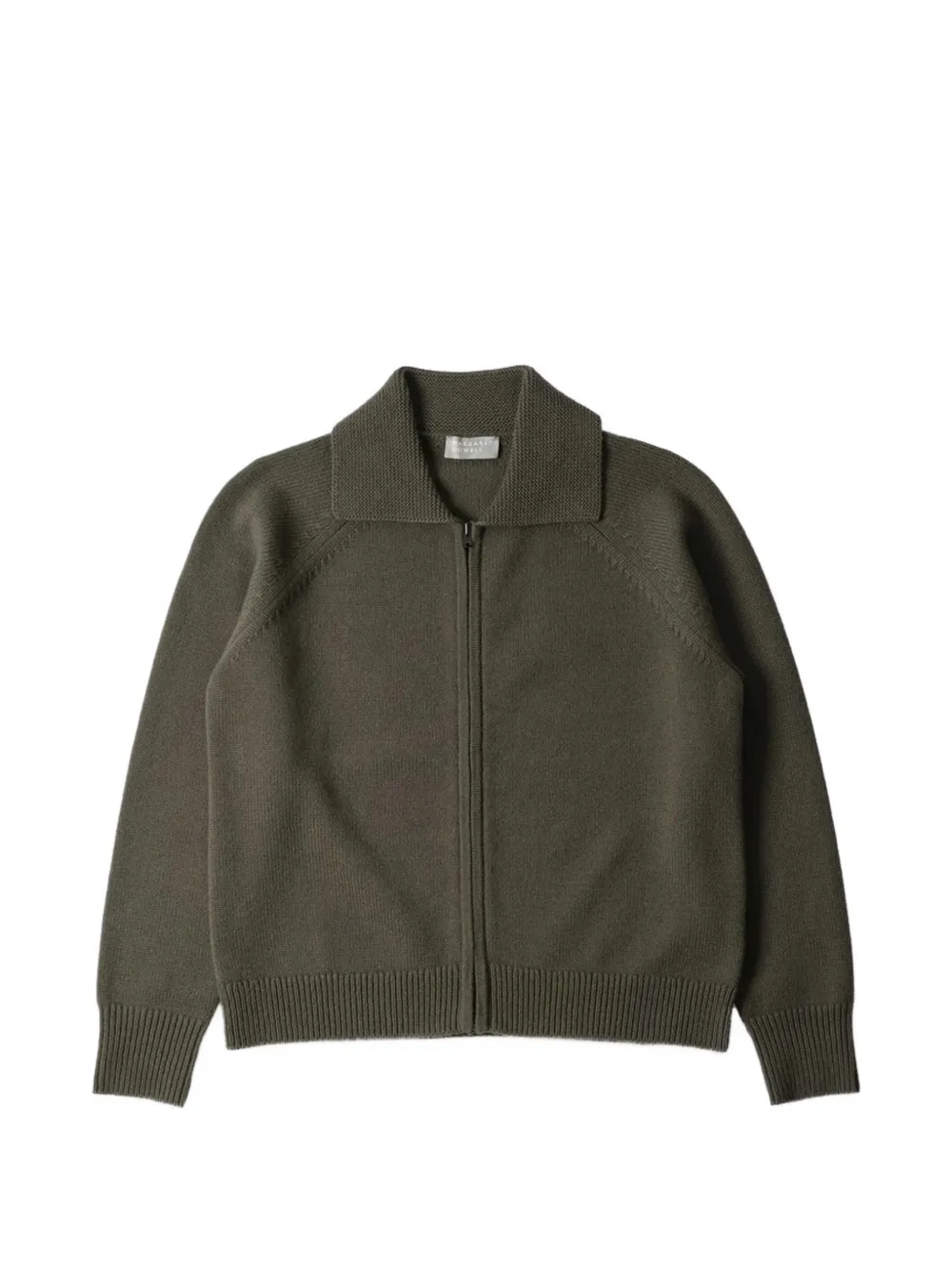 Margaret Howell zip-collar cardigan - Green