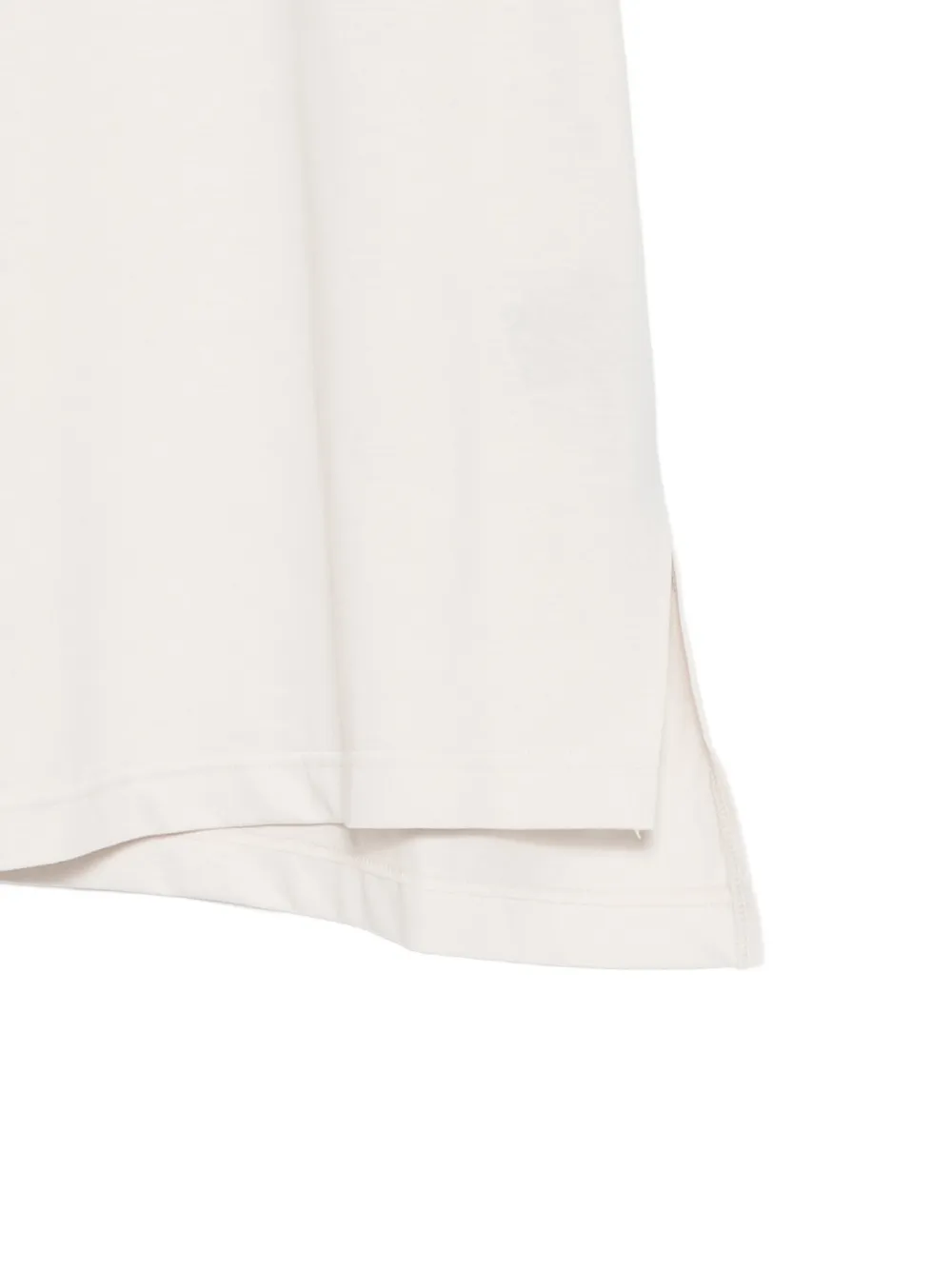 SONGZIO Asymmetrisch T-shirt met zijsplit Beige