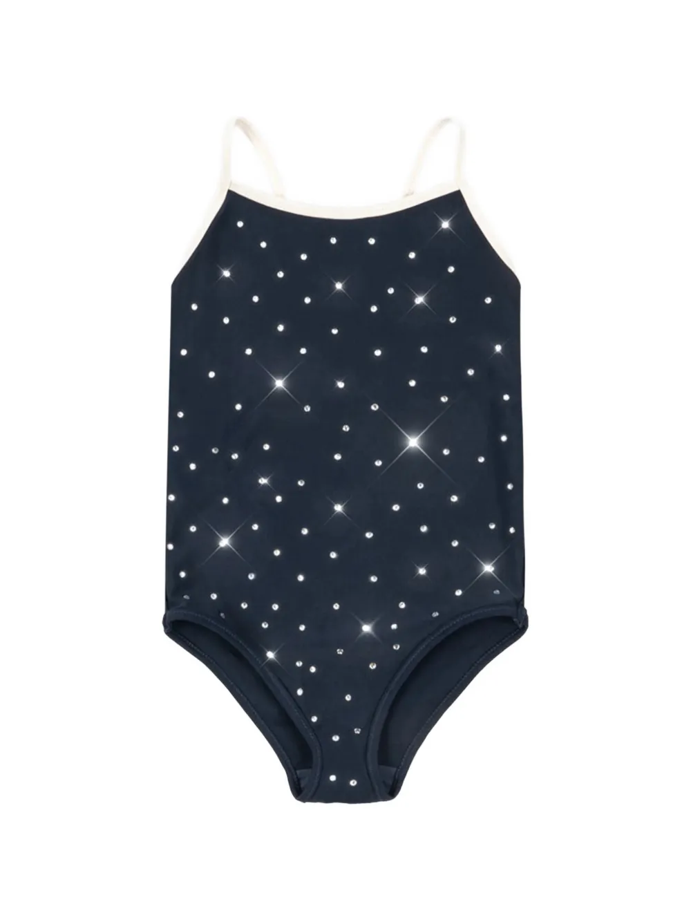 Konges Sløjd Misty crystal-embellished scoop-back swimsuit - Blu