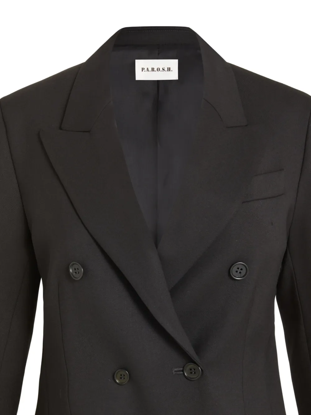 P.A.R.O.S.H. Blazer met dubbele rij knopen Zwart