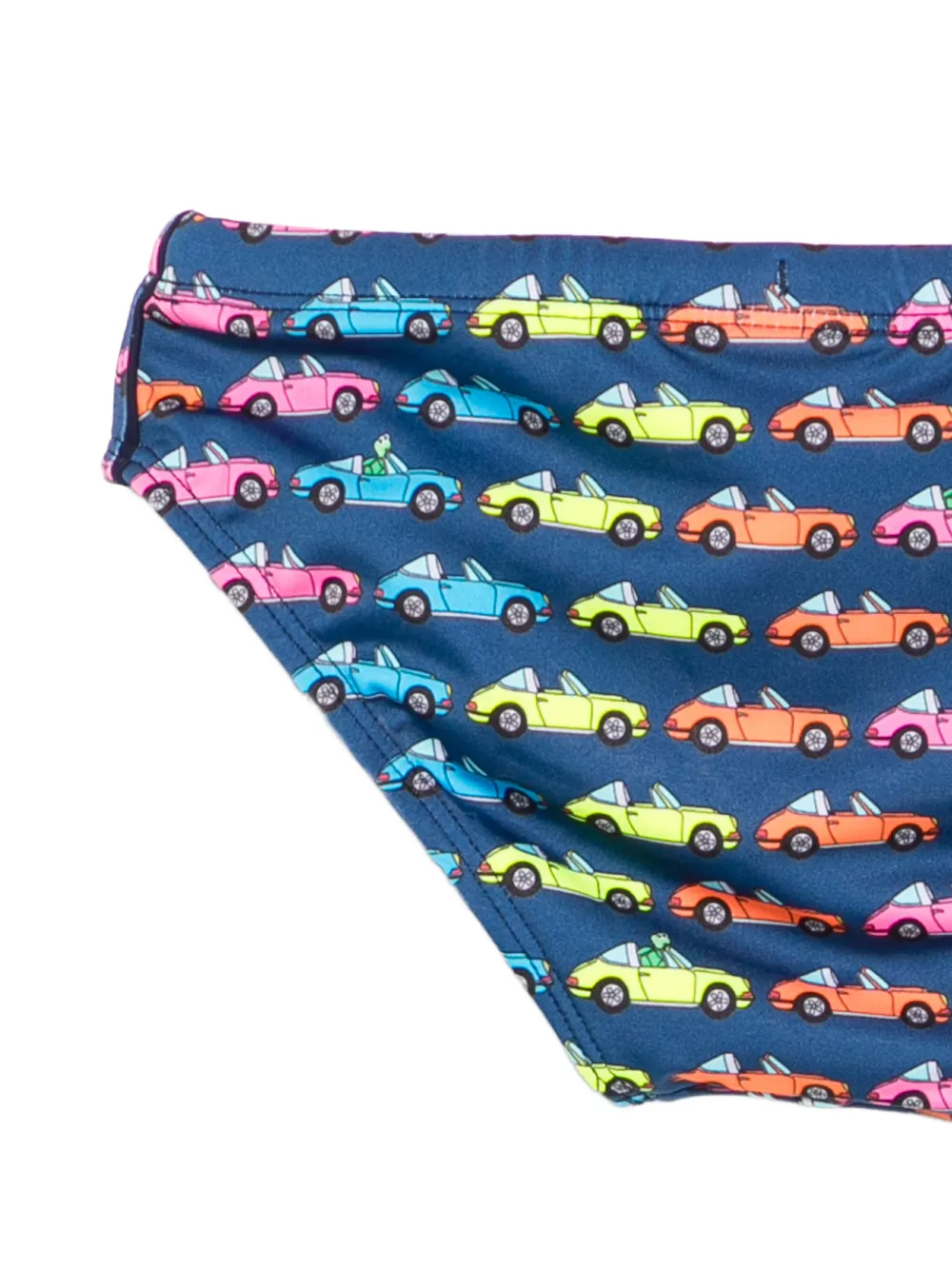 MC2 Saint Barth Kids Billy zwembroek met autoprint Blauw