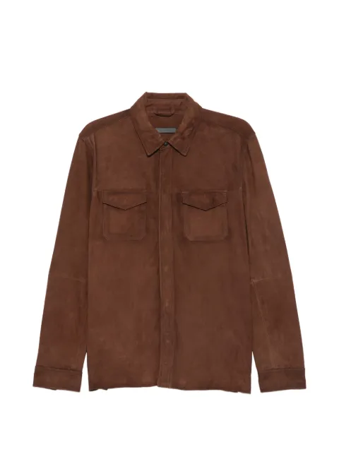 John Varvatos pocket leather jacket